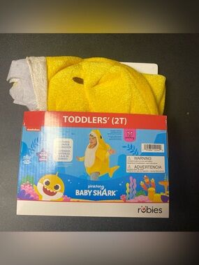 Pinkfong Baby Shark Yellow Toddler Halloween costume new (2T)